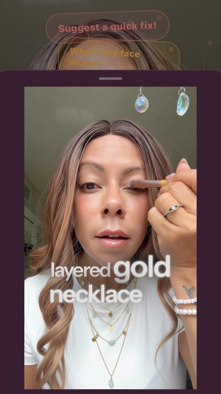 LiveStylist preview generation — the AI showing a suggested look