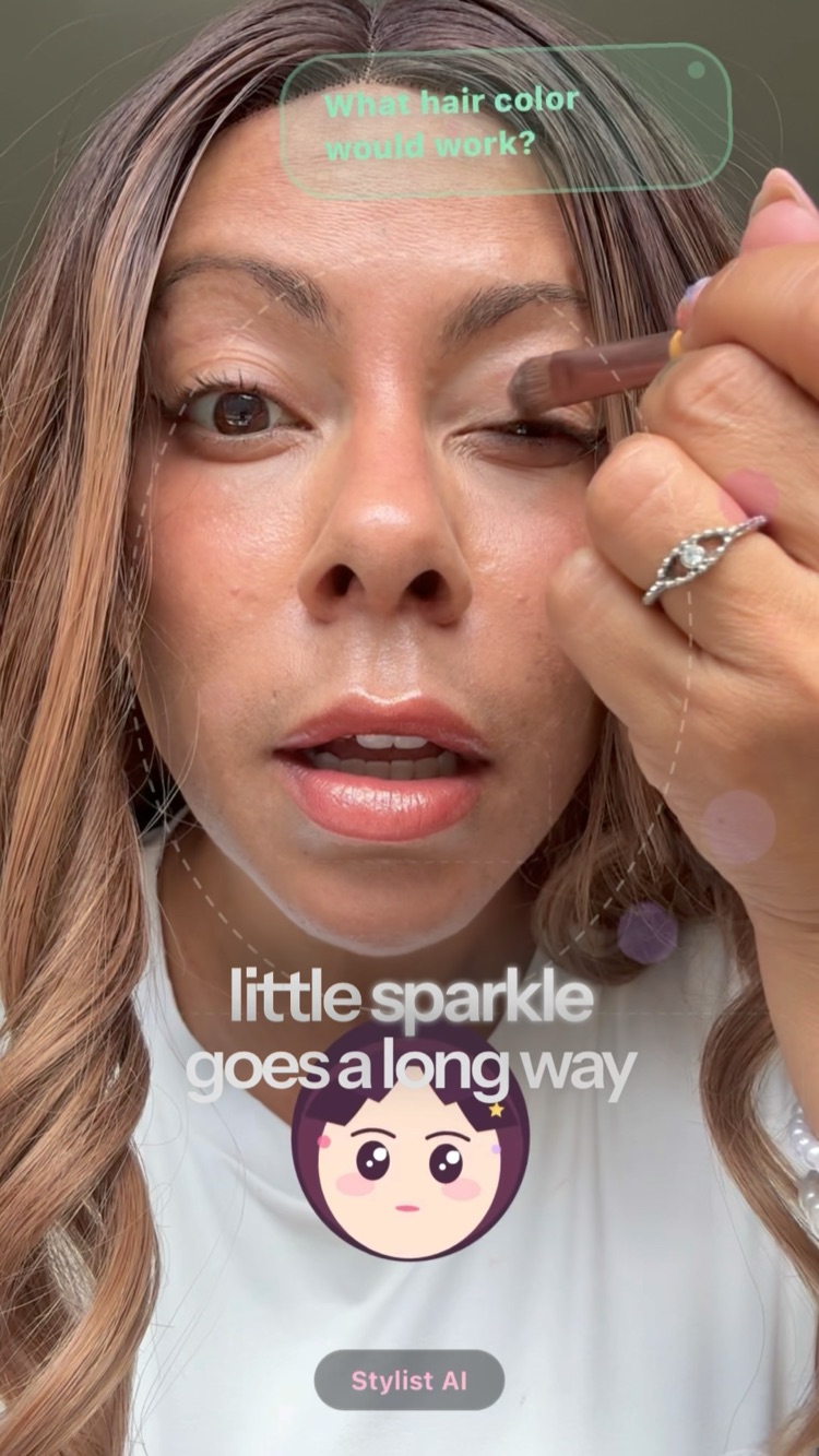 LiveStylist suggesting a little sparkle — additional jewellery detail